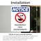 Signmission Fragrance Free Environment Sign With Symbol, 10 in W x Rectangle, Vinyl Decal OS-2PACK-NS-D-1014-V-12909 - alternate 3